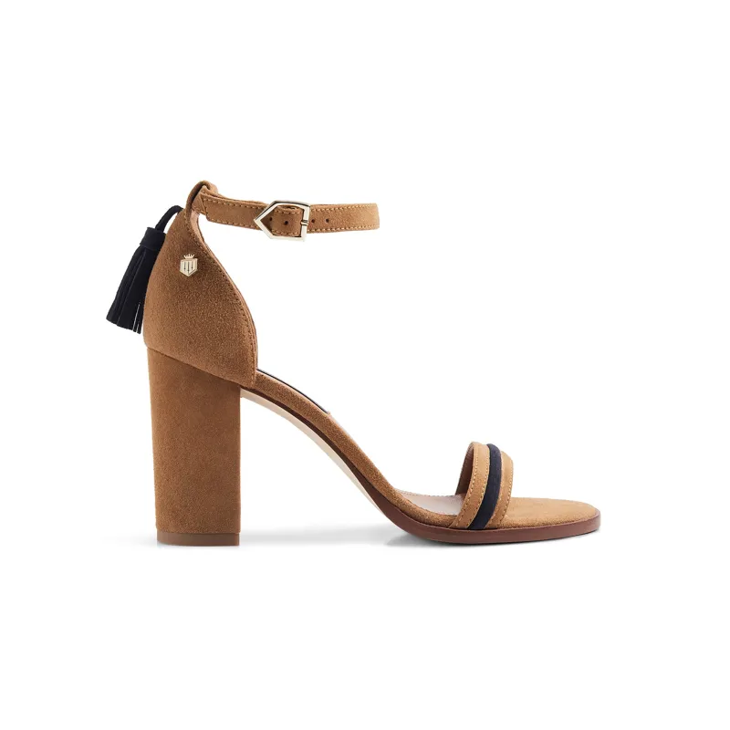 Fairfax and Favor Daisy Heel - Tan/Navy-1